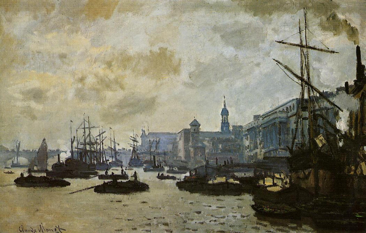 The Thames at London 1871
